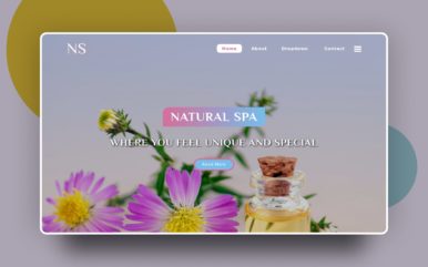 natural spa website template