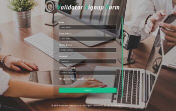 Validator Signup Form