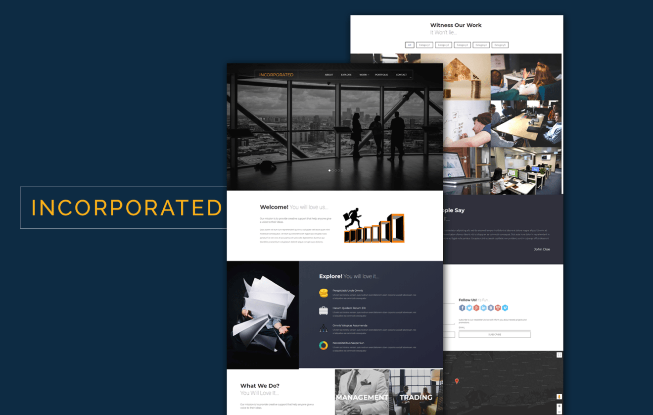Incorporated a Corporate Category Flat Bootstrap Responsive Web Template