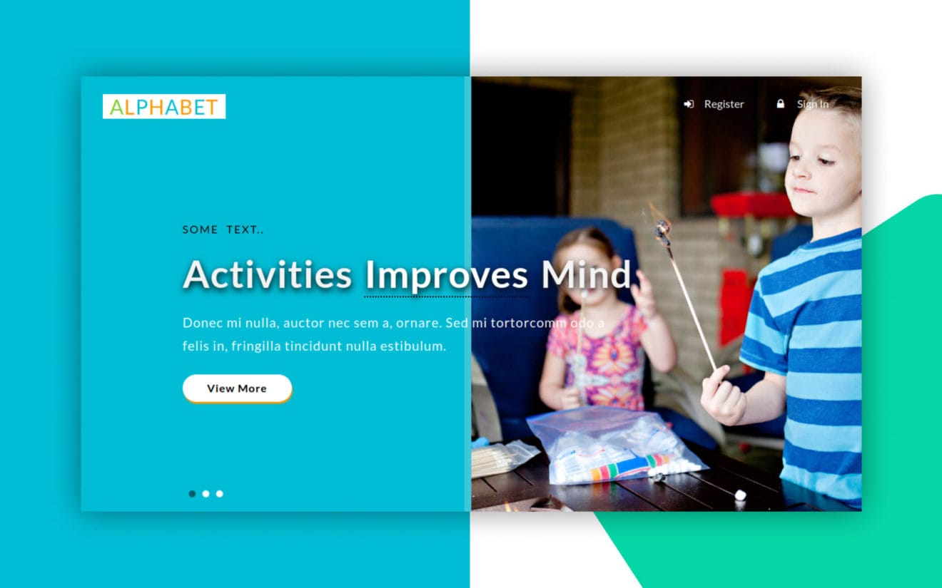 Alphabet an Education Category Bootstrap Responsive Web Template