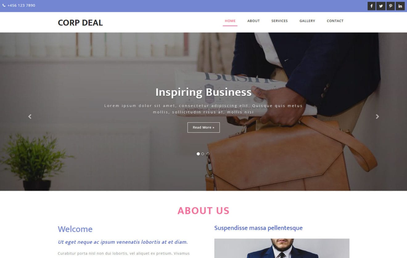 Corp Deal a Business Category Bootstrap Responsive Web Template