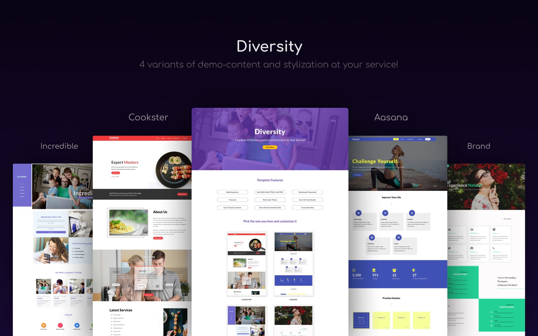 diversity website template