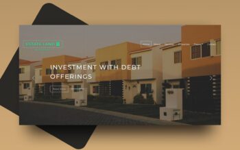 estate land website template