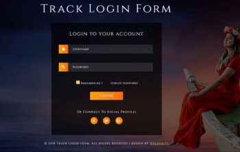 Track Login form
