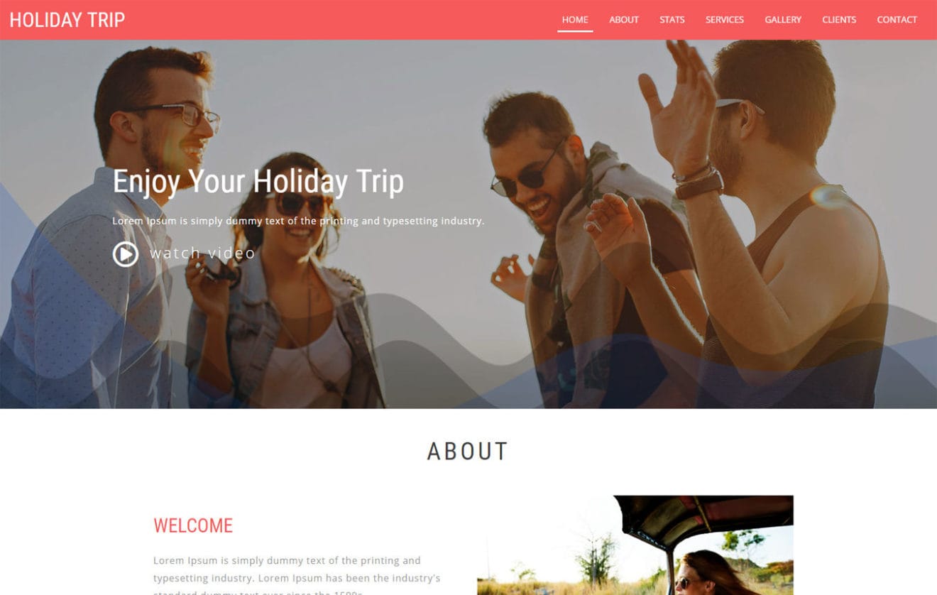Holiday Trip a Travel Category Bootstrap Responsive Web Template