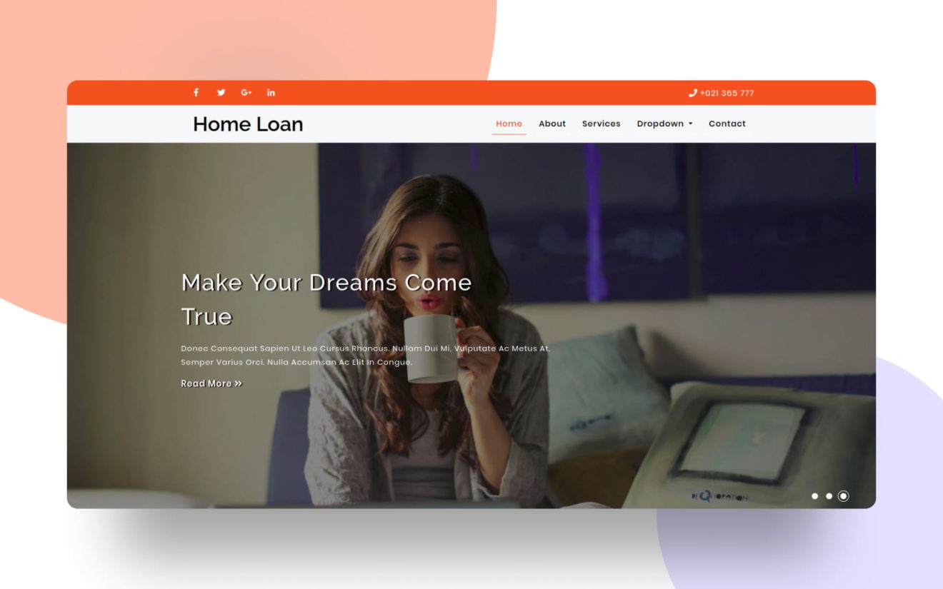Home loan – Banking Category Bootstrap Responsive Web Template.