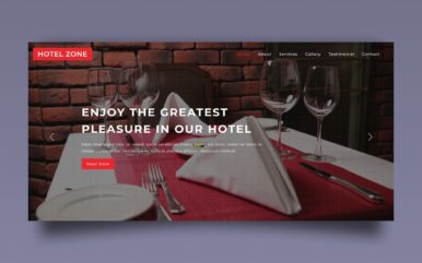 hotel zone website template