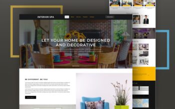 interior spa website template