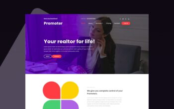 promotor website template