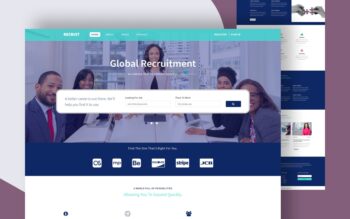 recruit website template