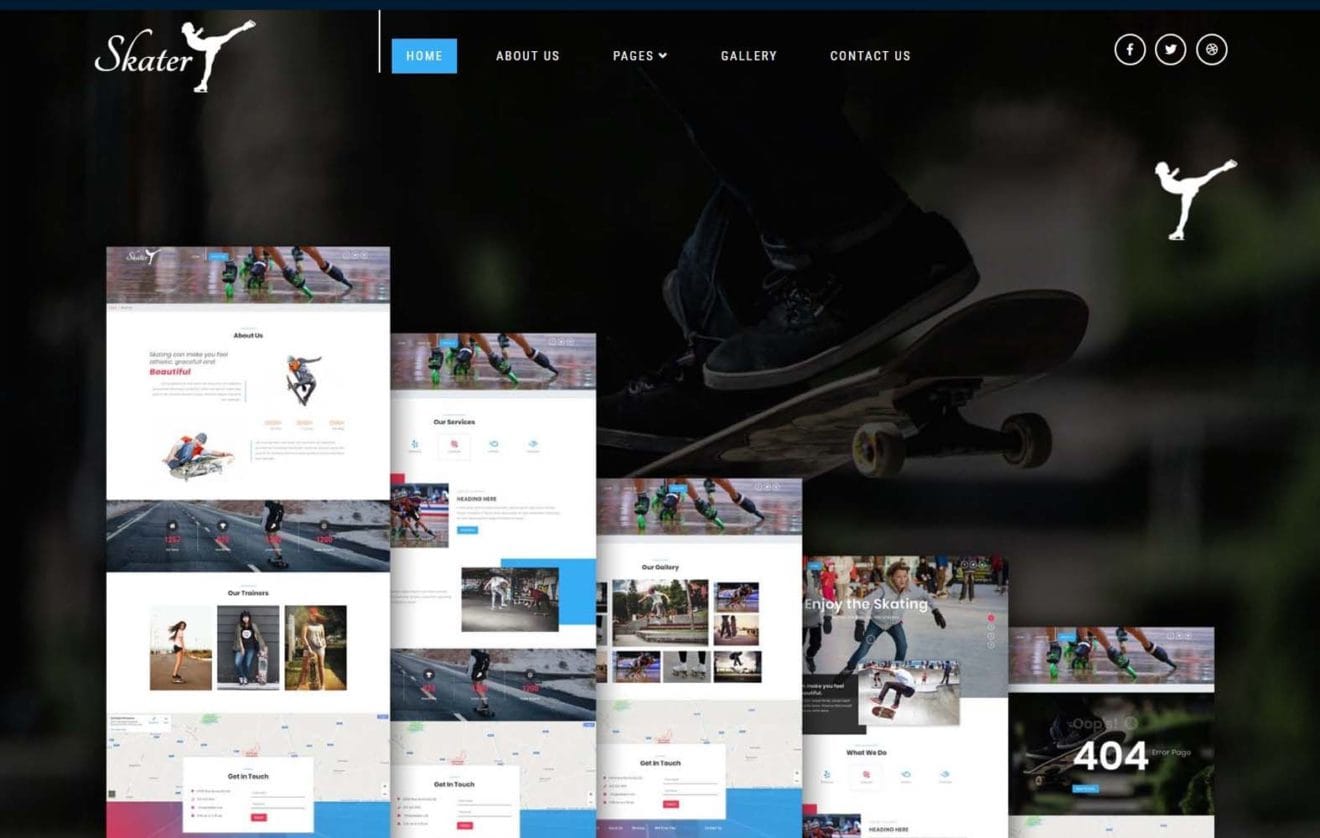 Skater a Sports Category Bootstrap Responsive Web Template