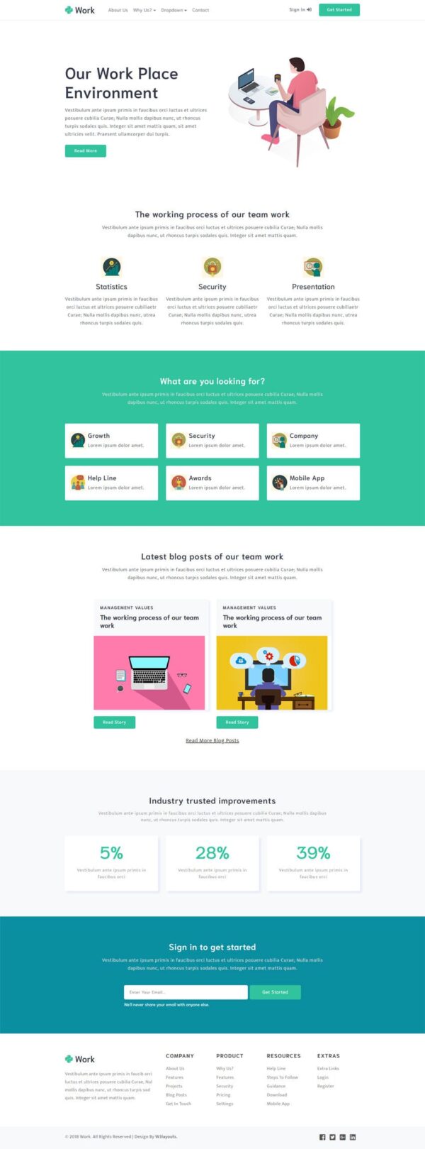 Work a Business Category Bootstrap Responsive Web Template » W3Layouts