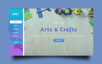 arts website template