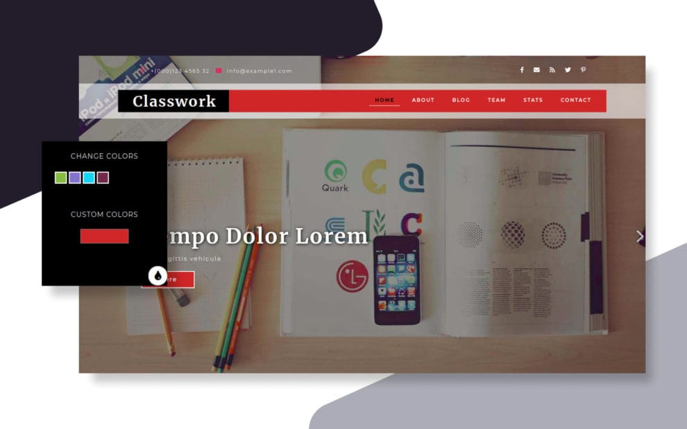 ClassWork Education School Website Template » W3Layouts