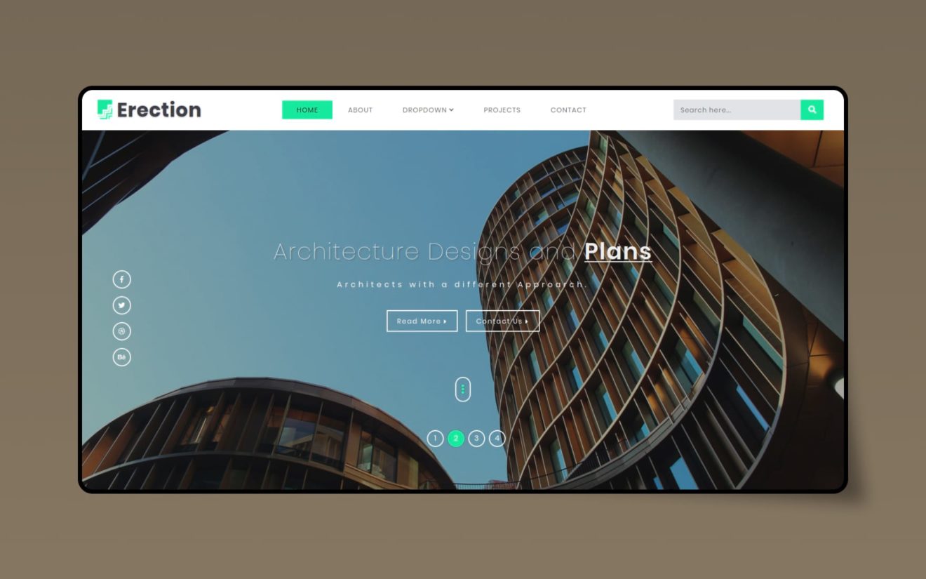 Erection Real estate Category Bootstrap Responsive Web Template.