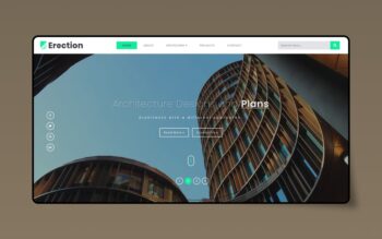 erection website template