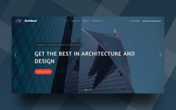 outdoor exterior website template