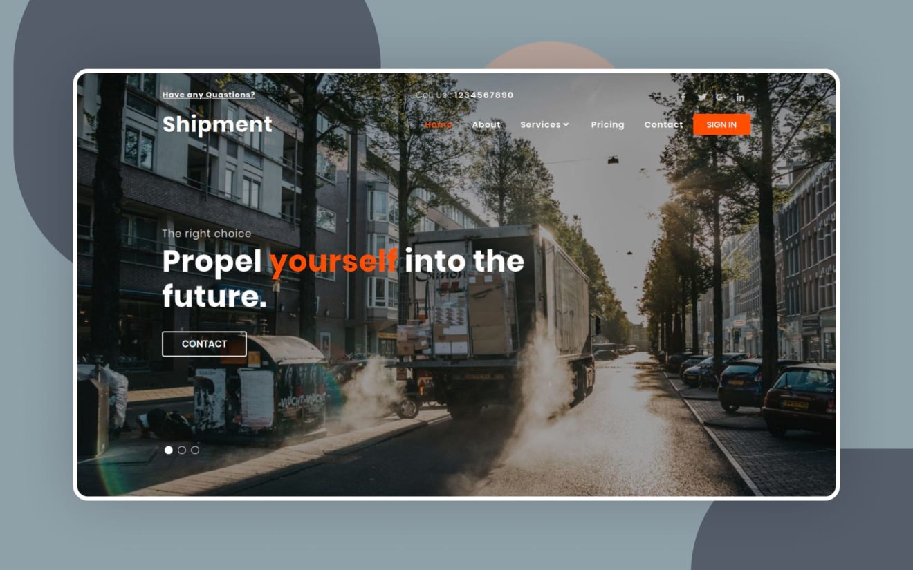 Shipment Transport Category Bootstrap Responsive Web Template.