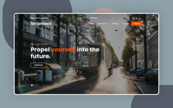 shipment website template