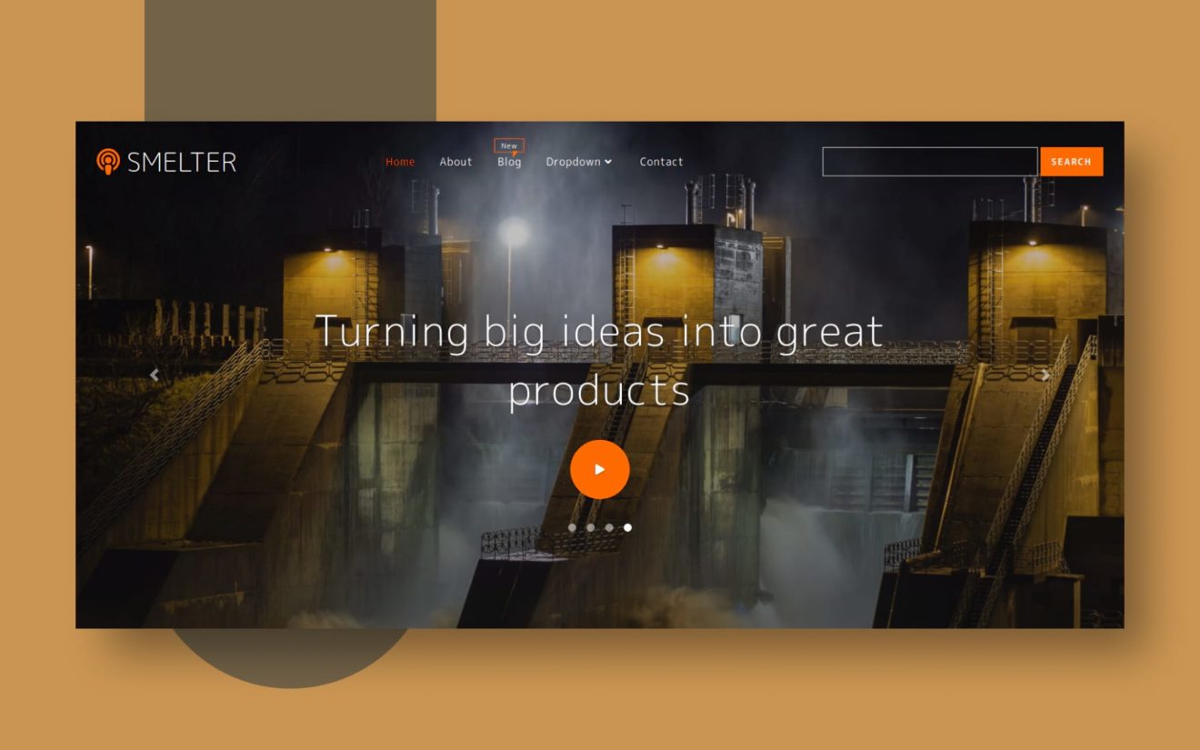 Smelter Industrial Category Bootstrap Responsive Web Template