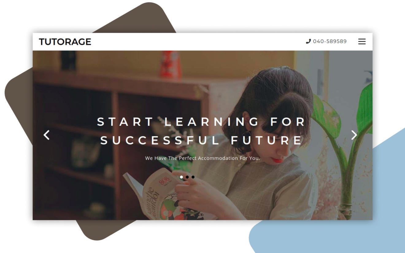 Tutorage an Education Category Bootstrap Responsive Web Template