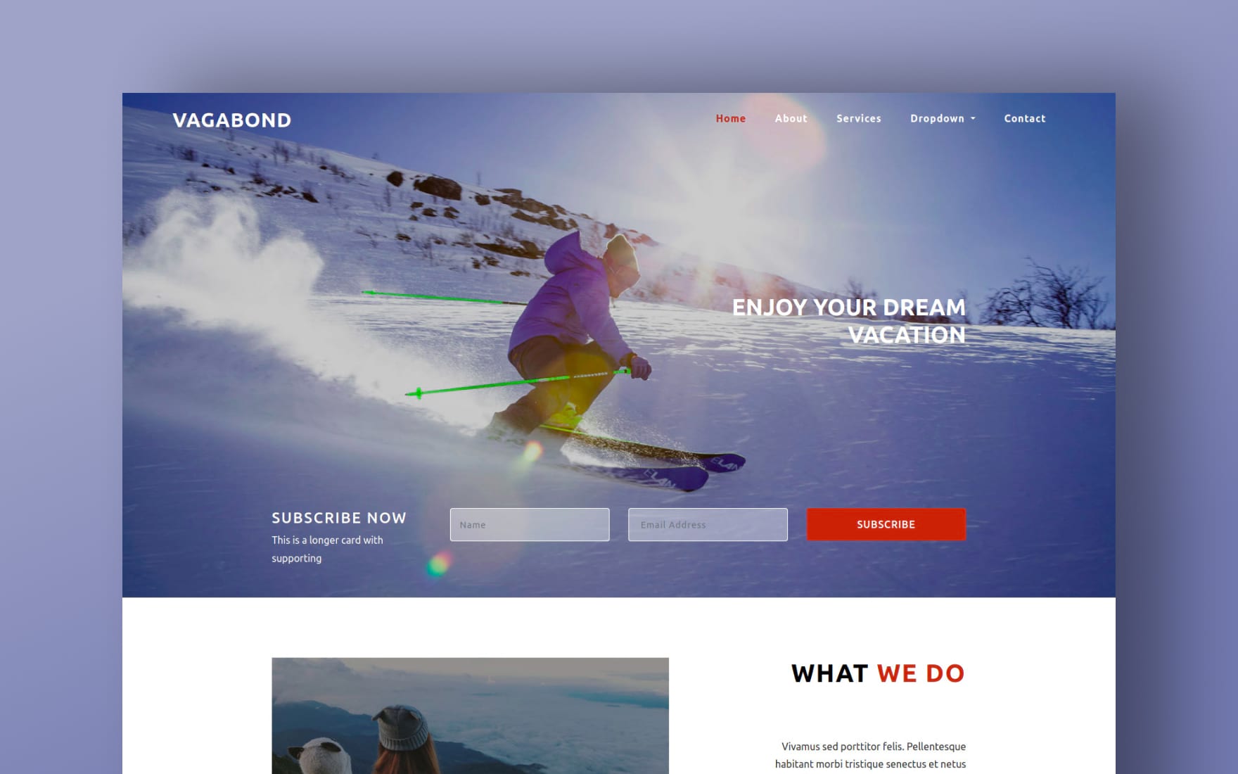 Vagabond Travel Agency Template - W3Layouts