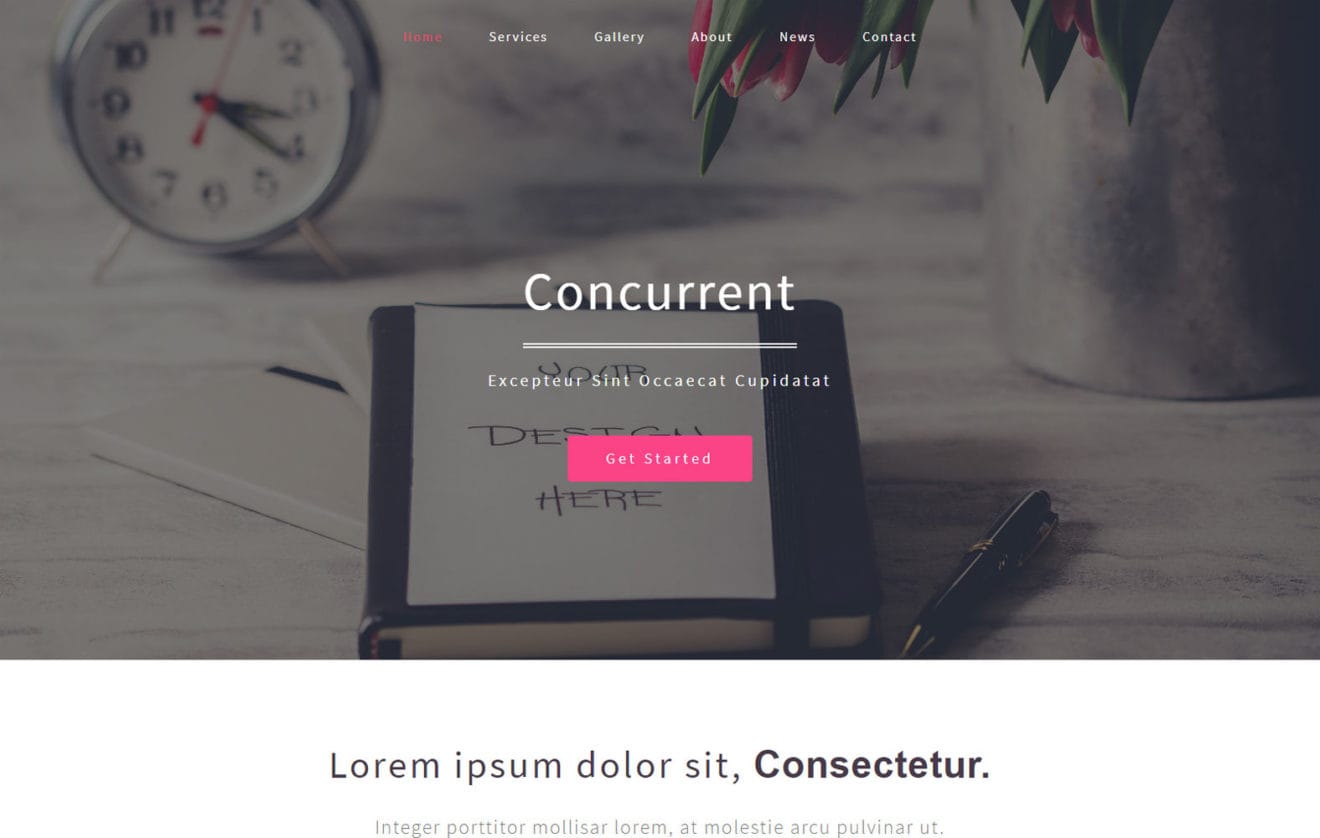 Concurrent a Corporate Category Bootstrap Responsive Web Template