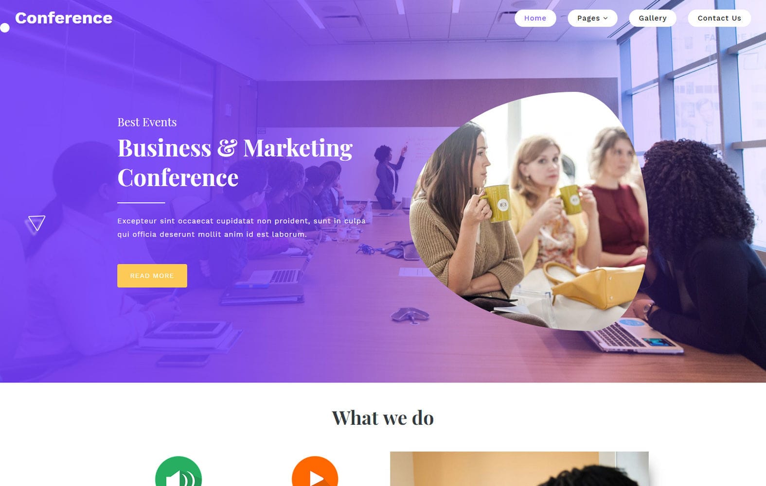 Conference Website Template : Eventbiz Event Conference And Seminar