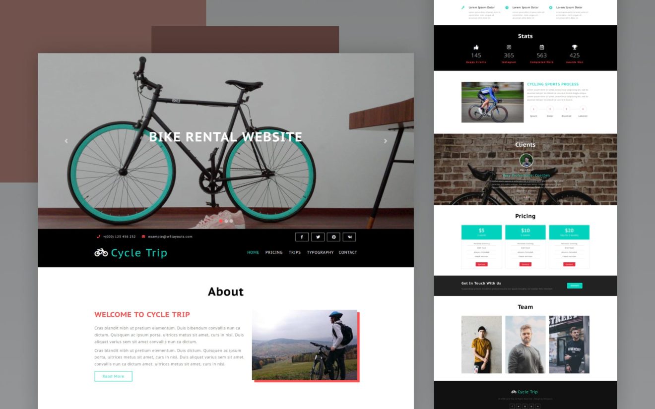 Cycle Trip – Sports Category Bootstrap Responsive Web Template