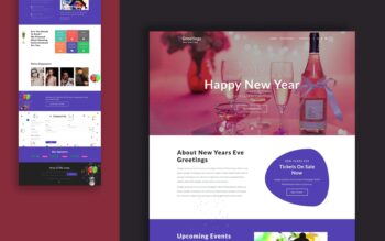 greetings website template