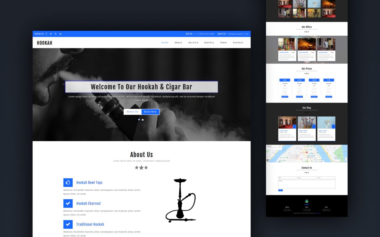 Hookah an Entertainment Category Bootstrap Responsive web Template