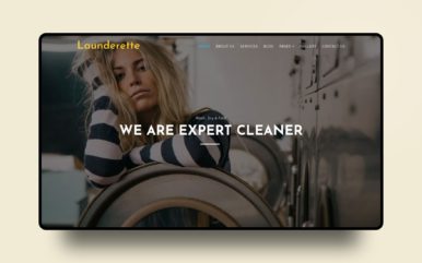 launderette website template