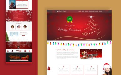 merry tree website template