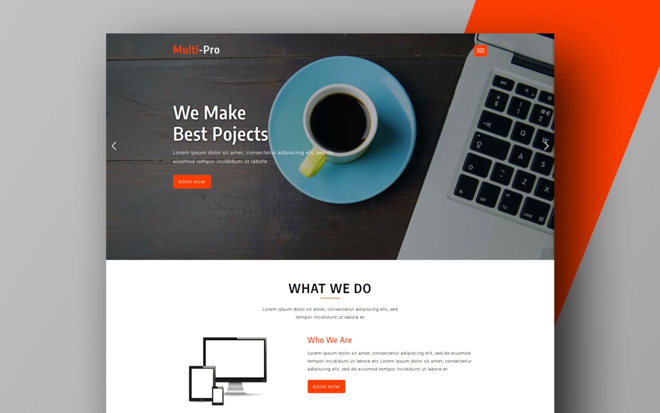 Multi-Pro a Landing-page Category Bootstrap Responsive Web Template
