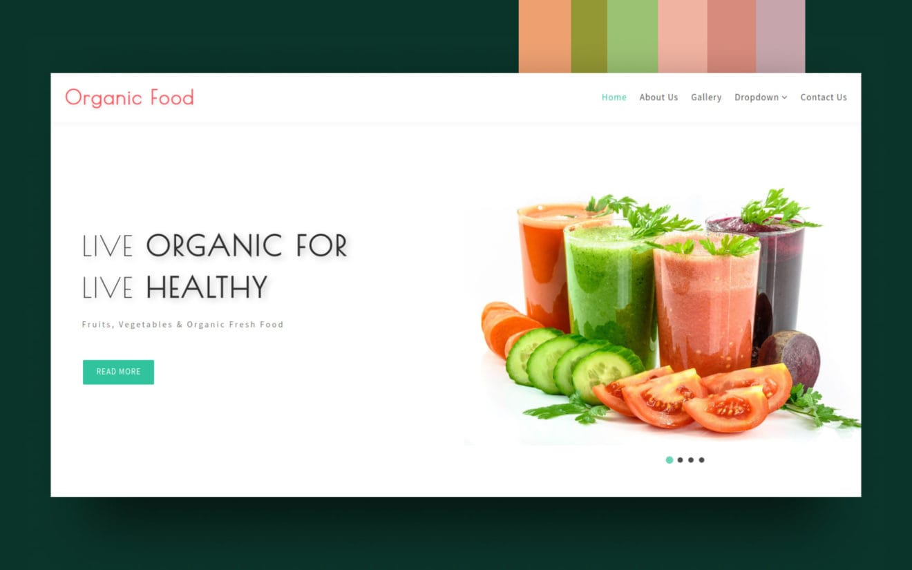Organic Food – Agriculture Category Bootstrap Responsive Web Template