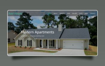 roof houses website template