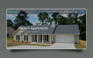 roof houses website template