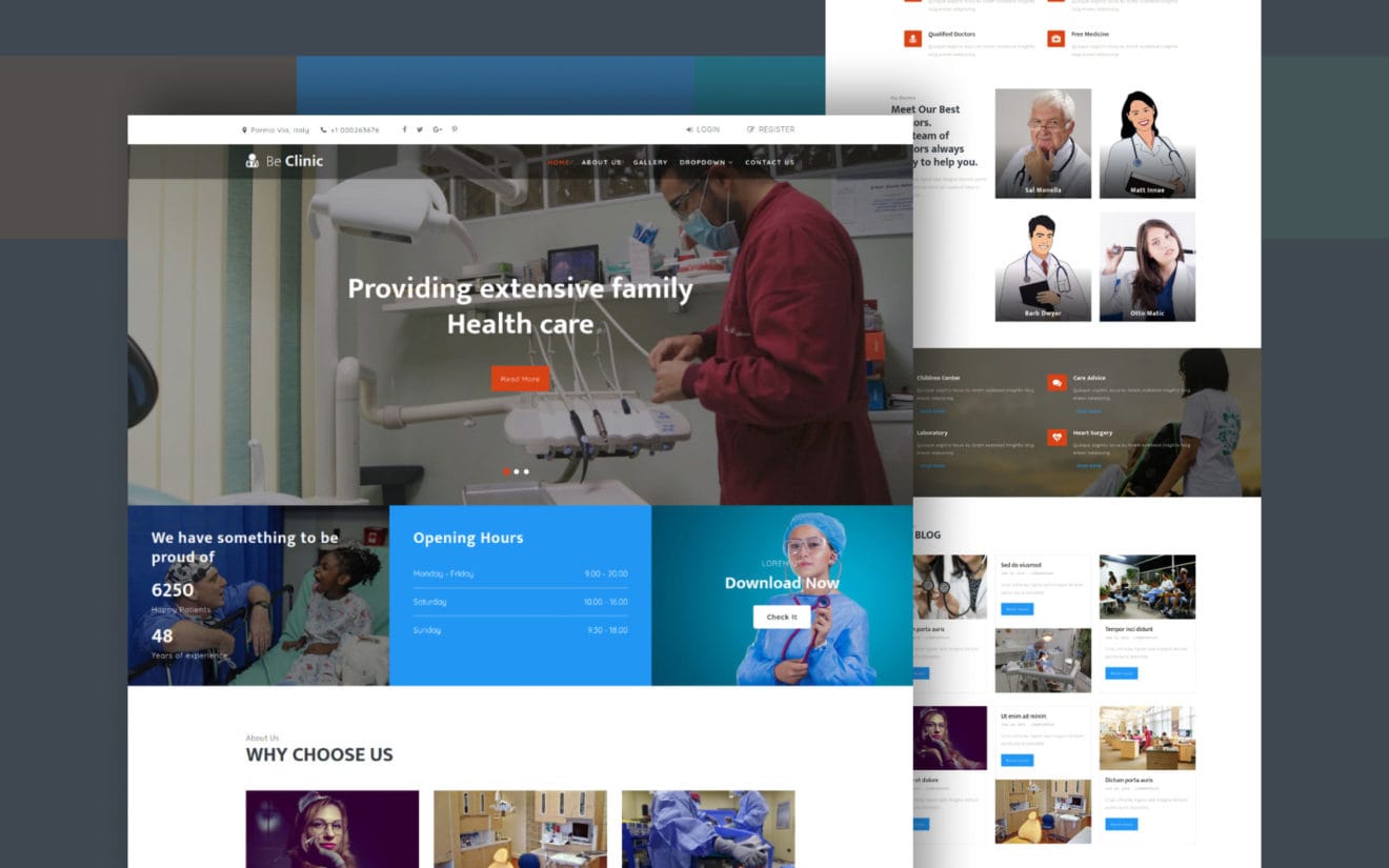 Be Clinic a Medical Category Bootstrap Responsive Web Template