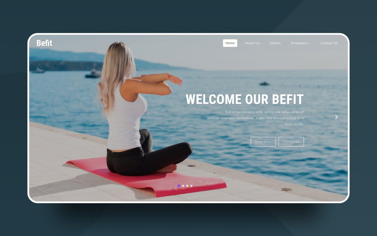 Befit a Sports Category Bootstrap Responsive Web Template