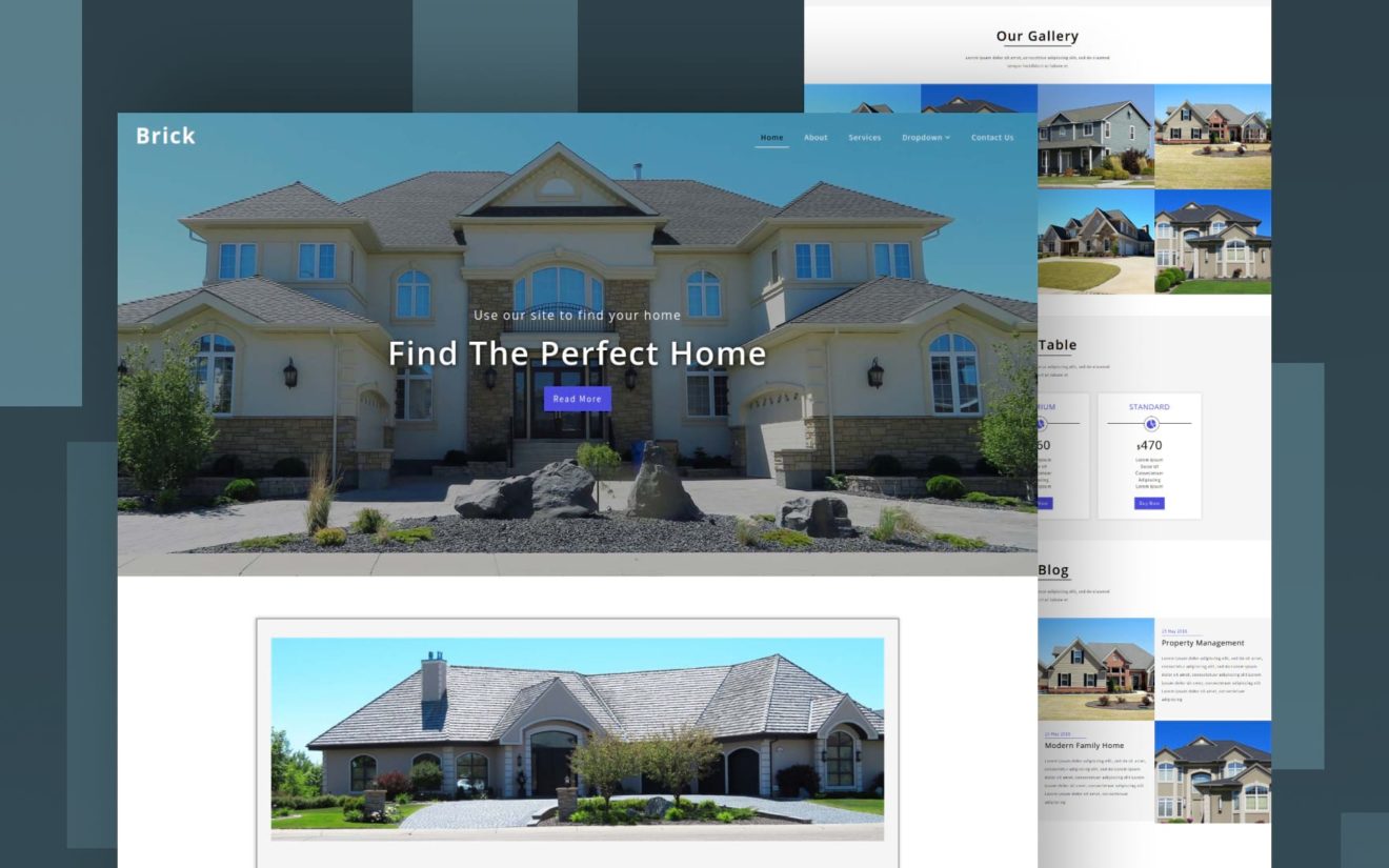 Brick – Real Estate Category Bootstrap Responsive web Template