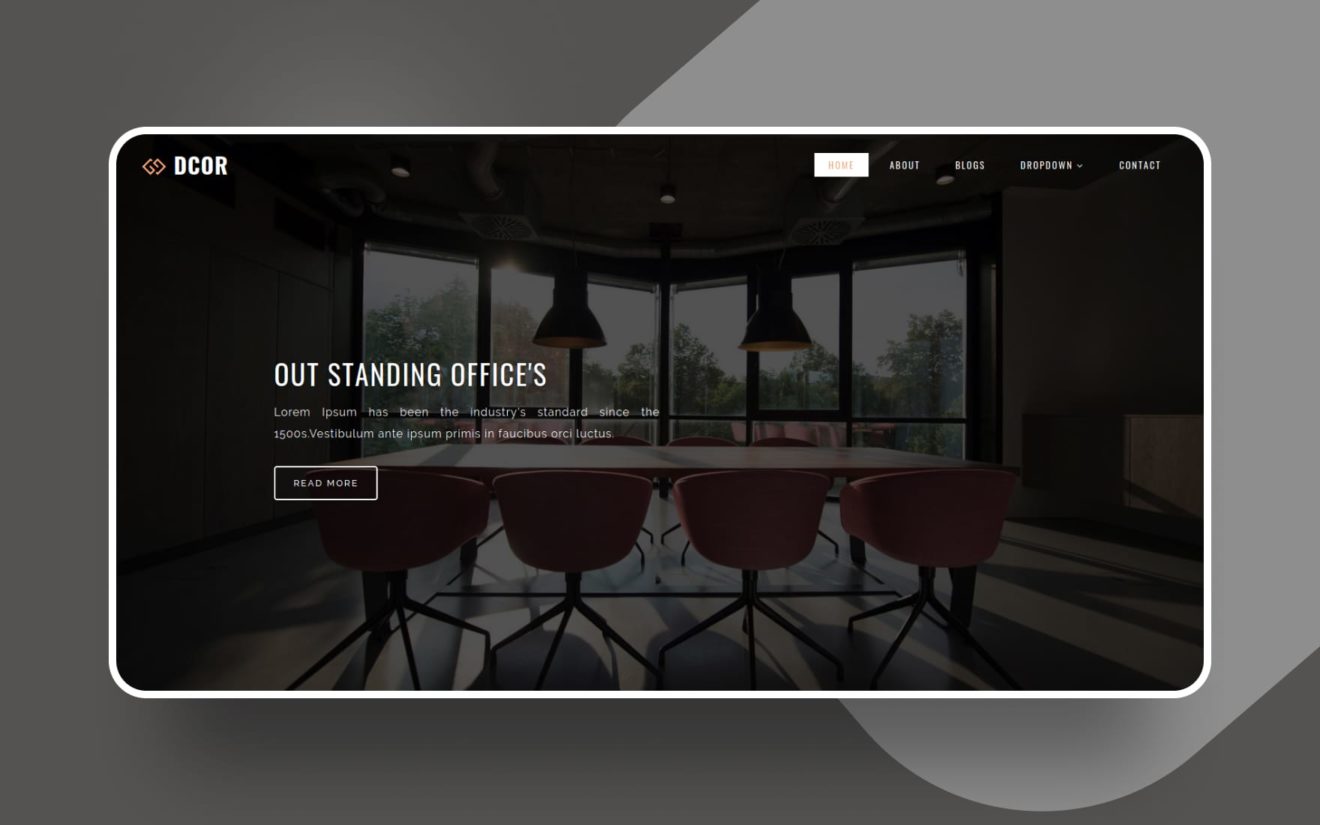 Dcor Interior Category Bootstrap Responsive Web Template