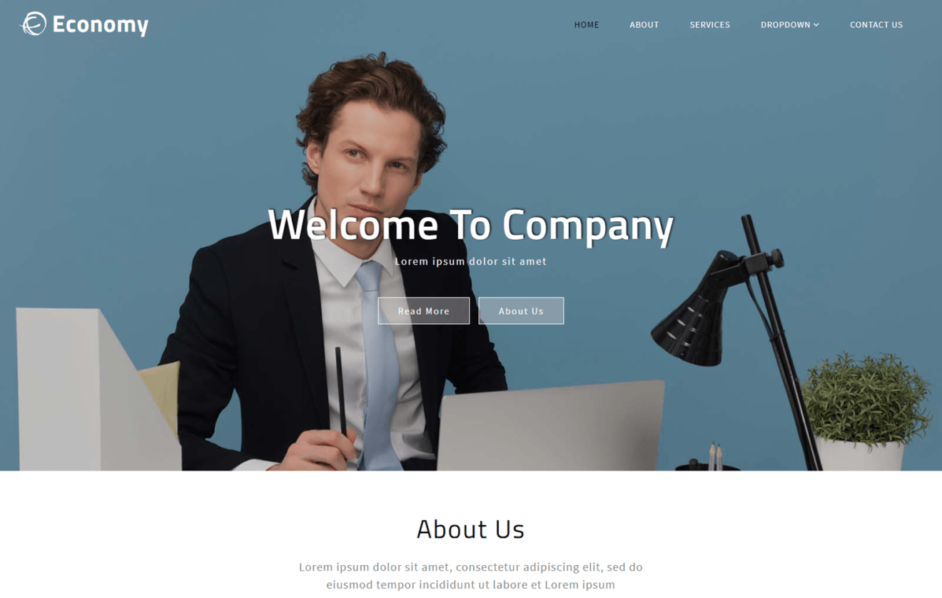 Economy – Business Category Bootstrap Responsive Web Template