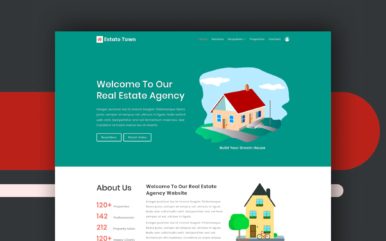 estate town website template