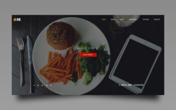 hamburger website template
