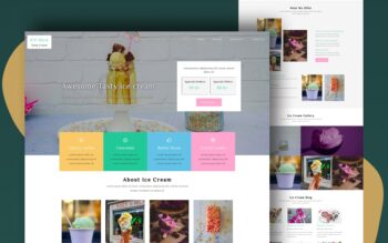ice milk website template