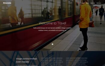 Itineration  a Landing Page Flat Bootstrap Responsive Web Template