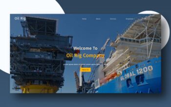oil rig website template
