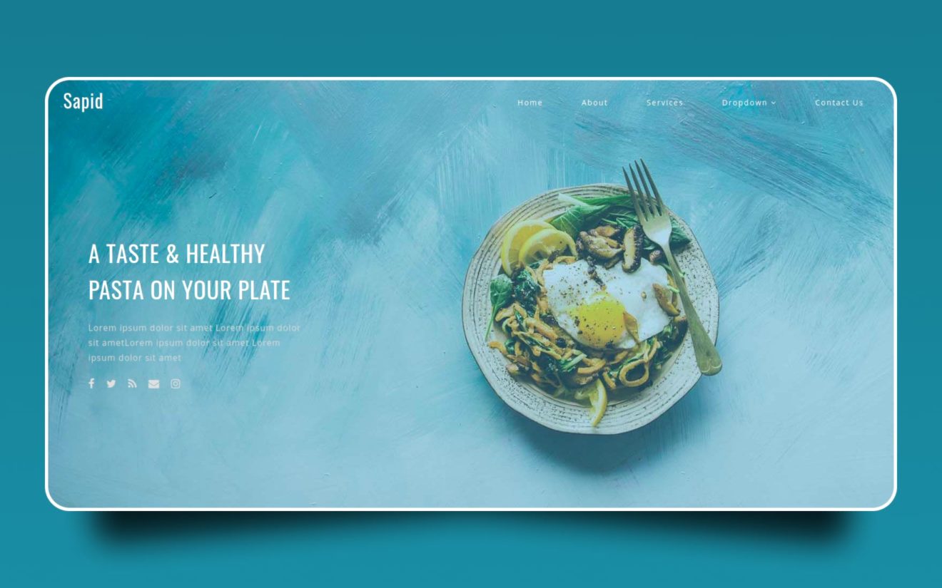 Sapid a Restaurant Category Bootstrap Responsive Web Template
