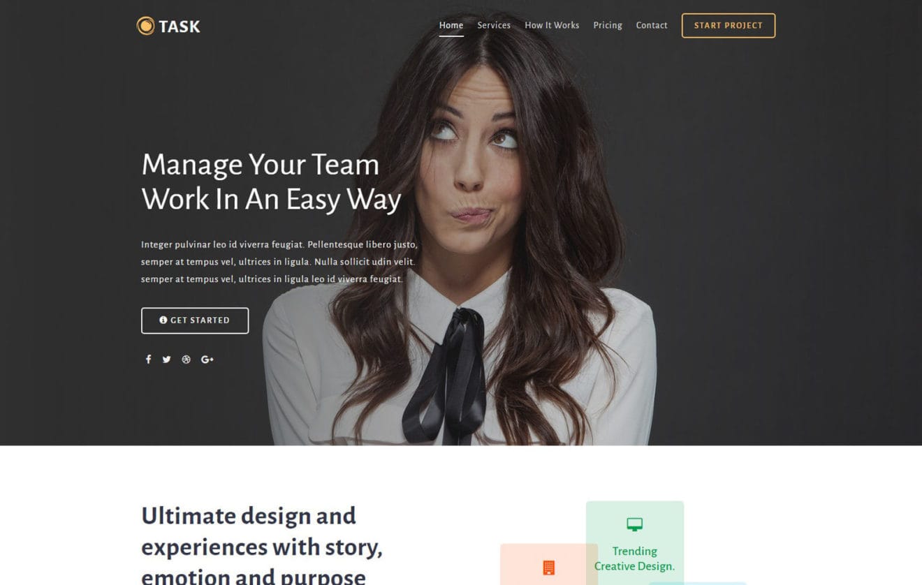 Task a Business Category Bootstrap Responsive Web Template