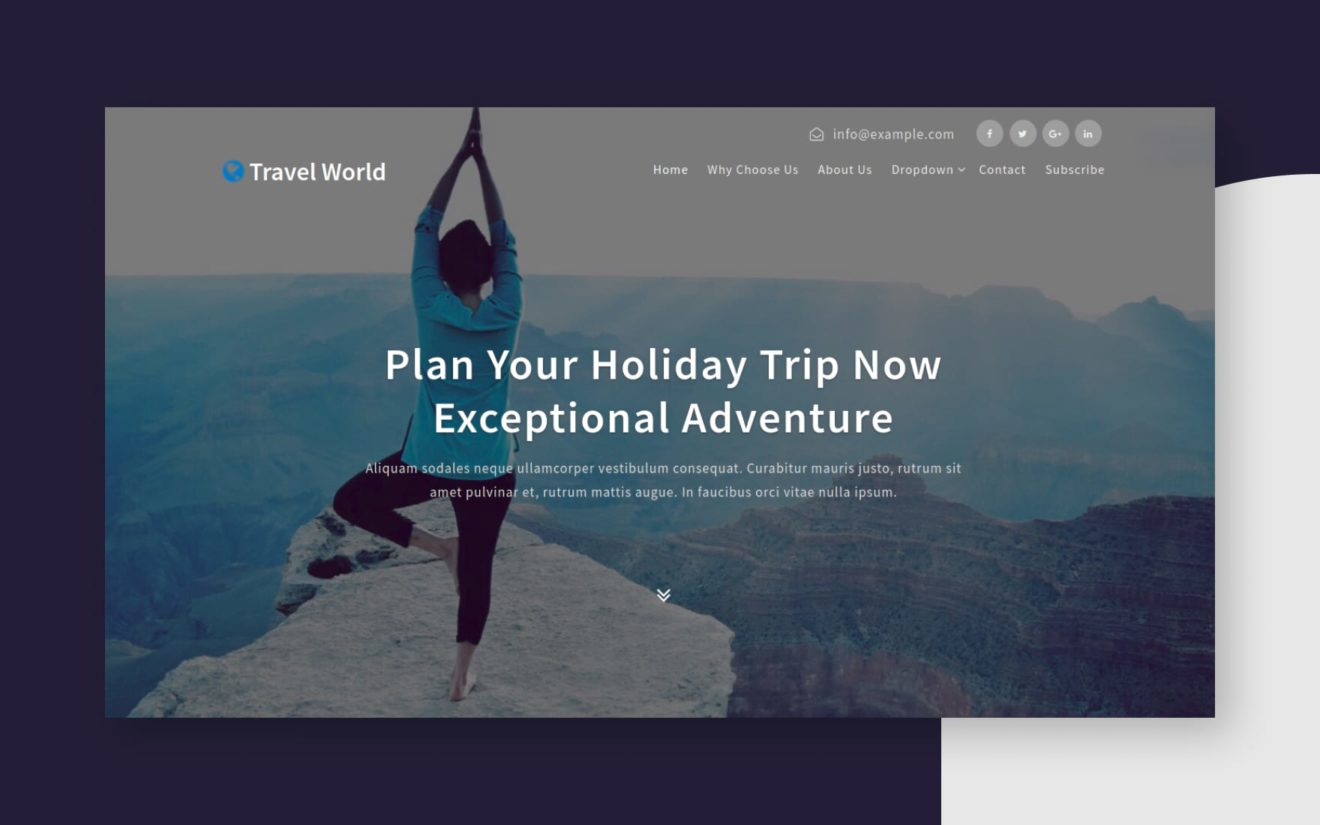 Travel World a Travel Category Bootstrap Responsive Web Template